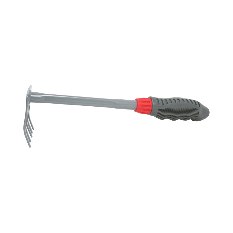 TOPTRADE hrable kovové, 5 zubov, PP rukoväť, dĺžka 28 cm 1