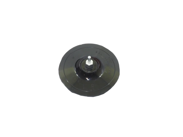 TOPTRADE tanier podložný, so suchým zipsom, stopka 6 mm, O 125 mm