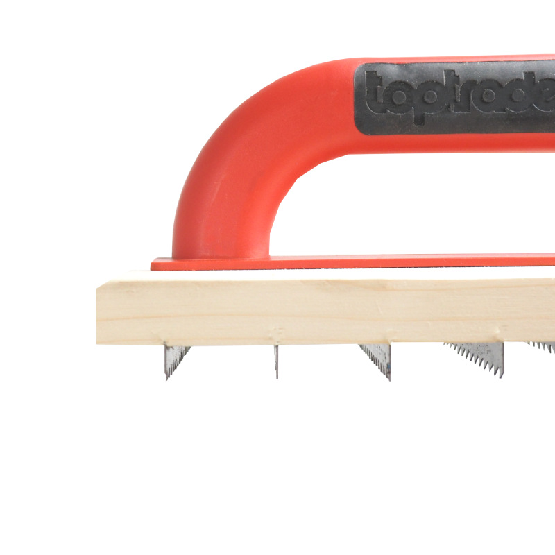 TOPTRADE škrabák drevený, hrubý zub, PROFESSIONAL, 220 x 140 mm 4