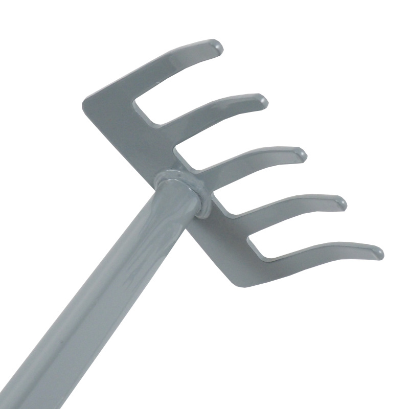 TOPTRADE hrable kovové, 5 zubov, PP rukoväť, dĺžka 28 cm 6