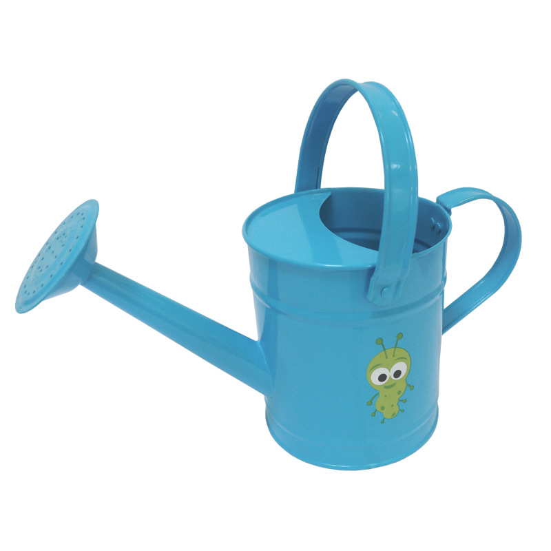 TOPTRADE náradie záhradné, detské - konva, kovová, modrá, 1,6 l